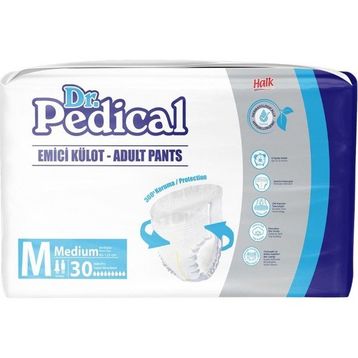 Dr.Pedical Emici Külot Orta Boy Yetişkin Medium 30 Adet Hasta Bezi