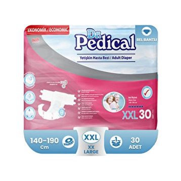 Dr.Pedical XXLarge Bel Bantlı 30'lu Hasta Bezi