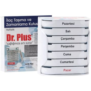 Dr.Plus 7x24 Haftalık İlaç Kutusu