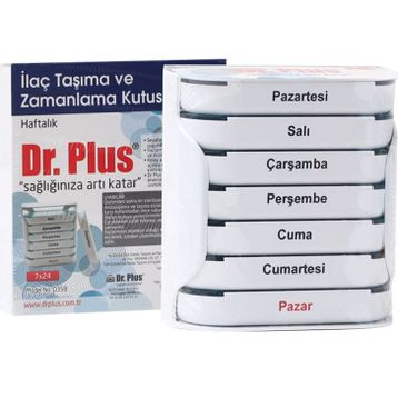 Dr.Plus 7x24 Haftalık İlaç Kutusu