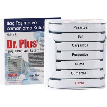 Dr.Plus 7x24 Haftalık İlaç Kutusu