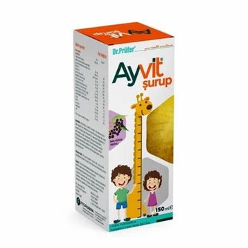 Dr Prüfer Ayvit Multivitamin L-Arjinin Kara Mürver 150 ml Şurup