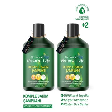 Dr.Royal Saç Dökülmesine Karşı Bitkisel Keratinli 2x500 ml Saç Bakım Şampuanı