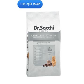 Dr Sacchi Düşük Tahıllı 1 kg Açık Kedi Maması
