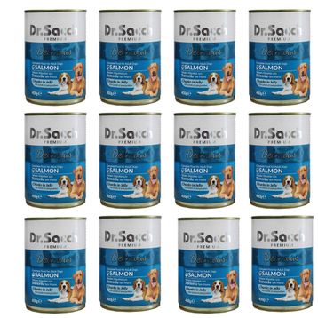 Dr.Sacchi Somonlu 12x400 gr Yetişkin Köpek Konserve