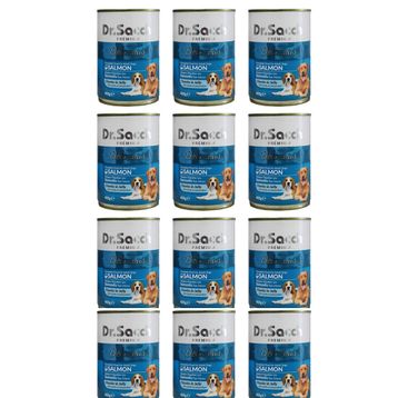 Dr.Sacchi Somonlu 12x400 gr Yetişkin Köpek Konserve