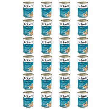 Dr.Sacchi Somonlu 24x400 gr Köpek Konservesi