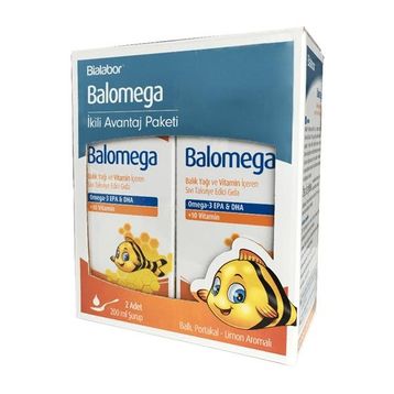 Dr Thomson Balomega Omega 3 2x200 ml Şurup Balık Yağı
