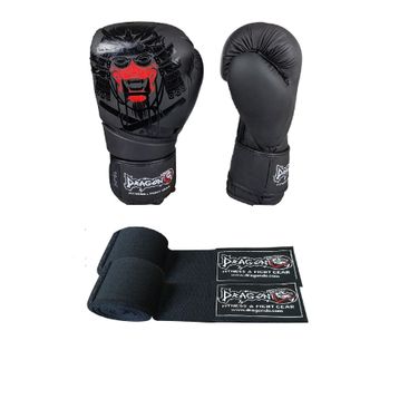 Dragon 30128-P Siyah Yakuza Boks Eldiveni