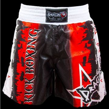 Dragon KB103 Kırmızı Siyah Kick Boks Şortu