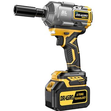 Dragro Alman 14002 Nm Çift Akülü Torklu Somun Sıkma Bijon Sökme Kömürsüz Matkap