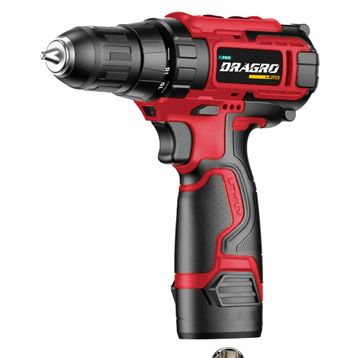 Dragro Germany 58 V 8 Ah Metal Şanzuman Bakır Sargılı Kırmızı Çift Akülü Vidalama Matkap