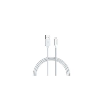 Dramex D21MK 2.1A 1 mt Beyaz Micro USB Data Şarj Kablosu