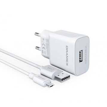 Dramex D26M 2.6A Şarj Aleti Micro USB Kablolu Set