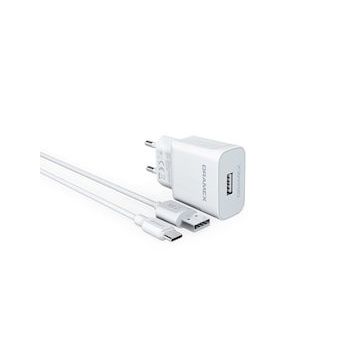 Dramex D26T 2.6A Şarj Aleti Type-C Kablolu Set