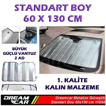 Dreamcar 11034 Metalize Balonlu 60 x 130 cm Güneşlik