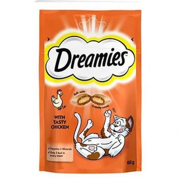 Dreamies 60 gr İçi Dolgulu Tavuklu Kıtır Kedi Ödül Maması