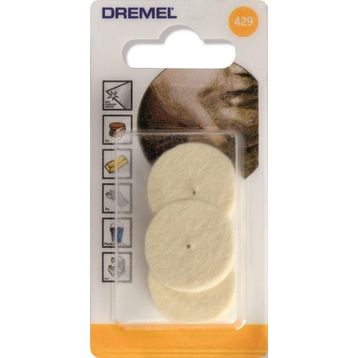 Dremel 26 mm 429 3 Adet Parlatma Diski