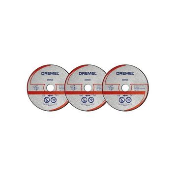 Dremel DSM20 Kompakt Testere ile Uyumlu 3 Adet Metal ve Plastik Kesme Diski