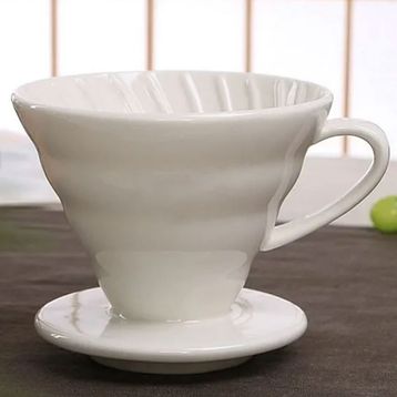 Dripper V60 02 Hardal Sarı Seramik Kahve Demleme Ekipmanı