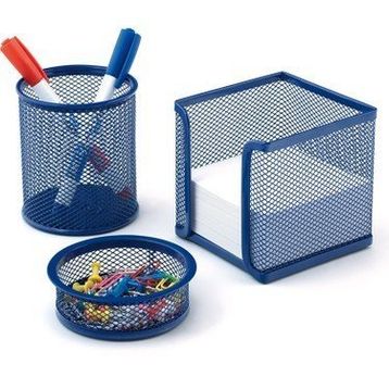 Drt Lacivert 3'lü Masaüstü Kalemlik Set