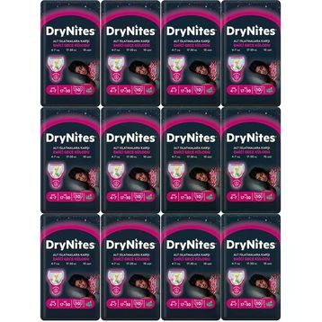 Drynites Kız 4-7 Yaş 17-30 kg 12x10 120 Adet Emici Gece Külodu
