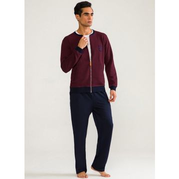D's Damat 01501 Waffle Bordo Erkek Eşofman Takımı