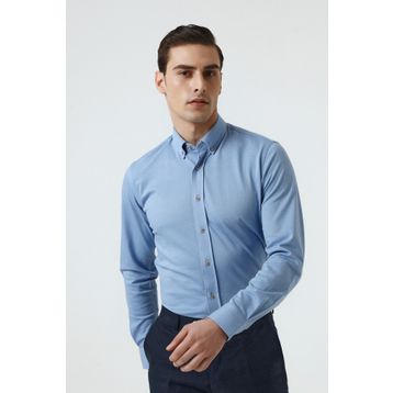 D's Damat 1HF020211043D701 Mavi Regular Fit Erkek Gömlek