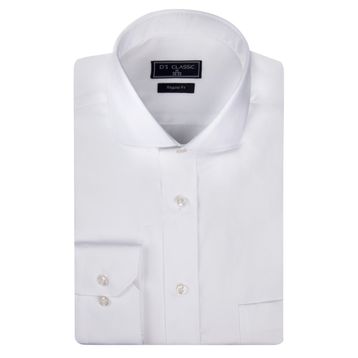 D's Damat 2HF02GL04100Y801 Regular Fit Beyaz Armürlü Gömlek