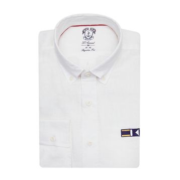 D's Damat 2HF02GL04100Y801 Regular Fit Beyaz Armürlü Gömlek