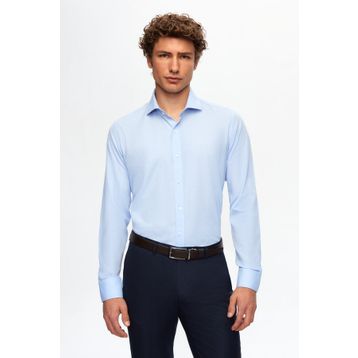 D's Damat 2HF02ORT5185 Slim Fit Açik Mavi İtalyan Yaka Erkek Gömlek