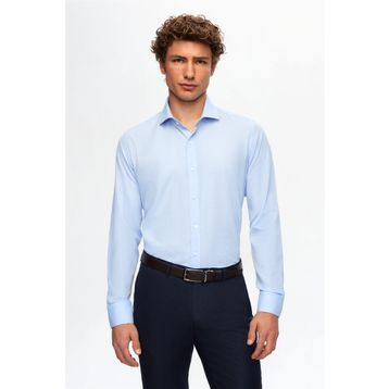 D's Damat 2HF02ORT5185 Slim Fit Açik Mavi İtalyan Yaka Erkek Gömlek