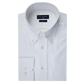 D's Damat 4HF02HD15100M801 Beyaz Regular Fit Armürlü Erkek Gömlek