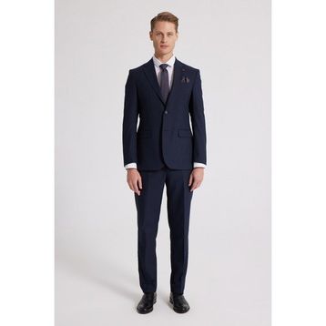 D's Damat 4HF05ORT01577 Slim Fit Lacivert Düz Takım Elbise