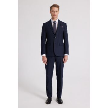 D's Damat 4HF05ORT01577 Slim Fit Lacivert Düz Takım Elbise