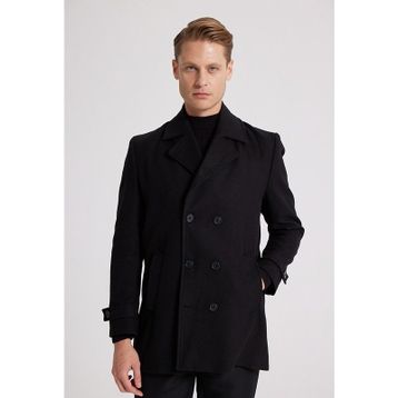 D's Damat 5HF08ORT10001 Regular Fit Siyah Erkek Palto