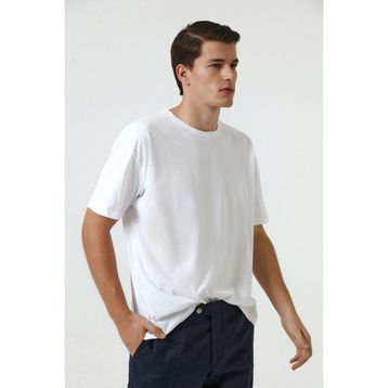 D's Damat 6HC14ORT02006 Beyaz Oversize Erkek T-shirt