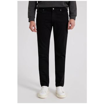 D's Damat 6HCJ3ORT00102 Slim Fit Siyah Düz Boru Paça Denim Pantolon