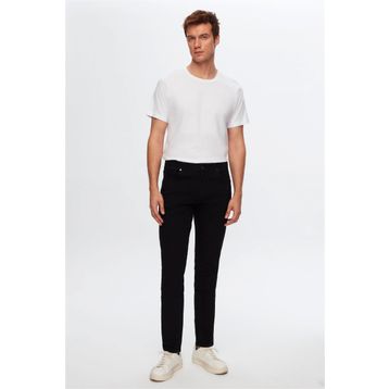 D's Damat 6HCJ3ORT00102 Slim Fit Siyah Düz Boru Paça Denim Pantolon