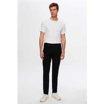 D's Damat 6HCJ3ORT00102 Slim Fit Siyah Düz Boru Paça Denim Pantolon