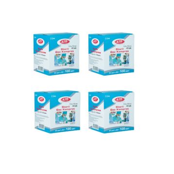 Ds Sağlık Steril Gaz Kompres 7.5x7.5 cm 5'li 100 Zarf