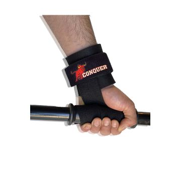 DSport DS-1000044 Conquer Siyah Big Grip Pro Lifting Straps Ağırlık Eldiveni