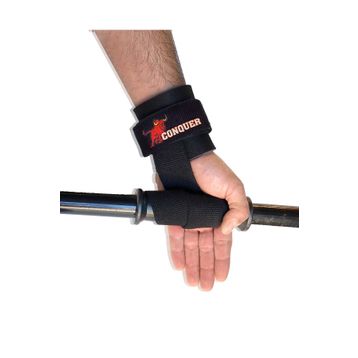 DSport DS-1000044 Conquer Siyah Big Grip Pro Lifting Straps Ağırlık Eldiveni