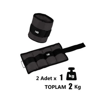 DSport Siyah 2x1 kg El Ayak Bilek Ağırlığı