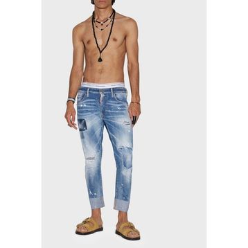 Dsquared2 S74LB1252 S30342 470 Mavi Erkek Kot Pantolon
