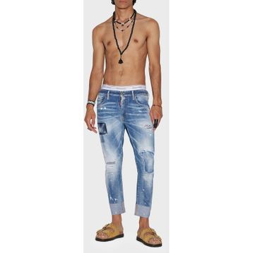 Dsquared2 S74LB1252 S30342 470 Mavi Erkek Kot Pantolon