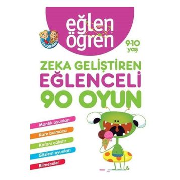 Dstil Tasarım Eğlen Öğren 9-10 Yaş Zeka Geliştiren Eğlenceli 90 Oyun