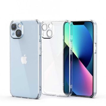 Dtech iPhone 13 Lüx Kamera Korumalı Şeffaf Silikon Kılıf