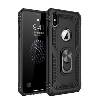 Dtech iPhone XS Sofya Yüzüklü Standlı Silikon Kılıf