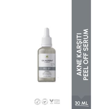 Duaderm Akne Karşıtı Siyah Nokta Önleyici Peel Off AHA 10% BHA 2% 30 ml Serum